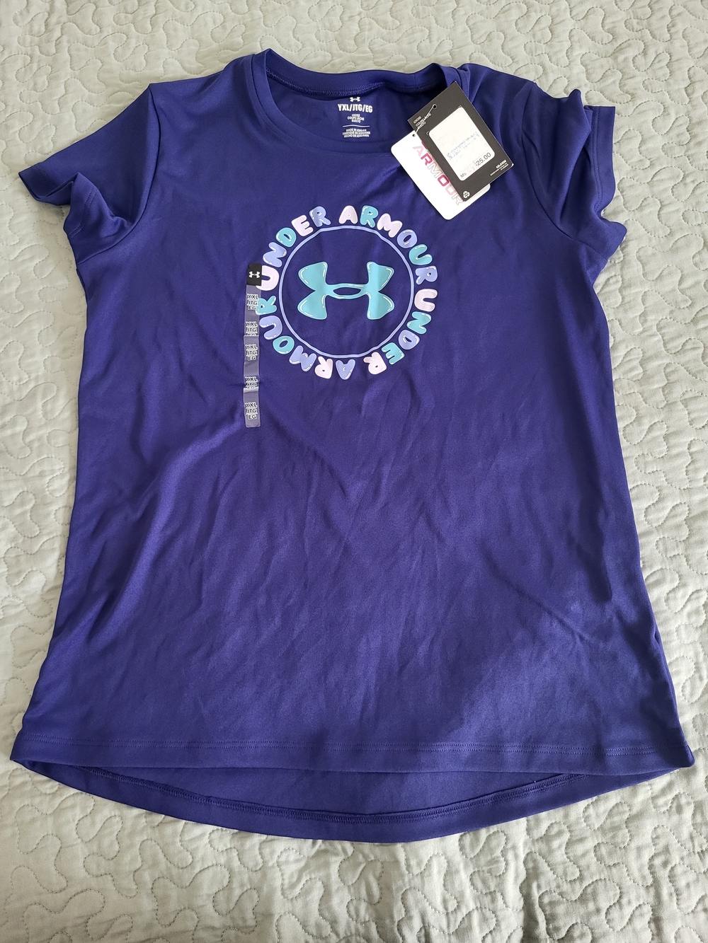 Under Armour Purple Logo Tee